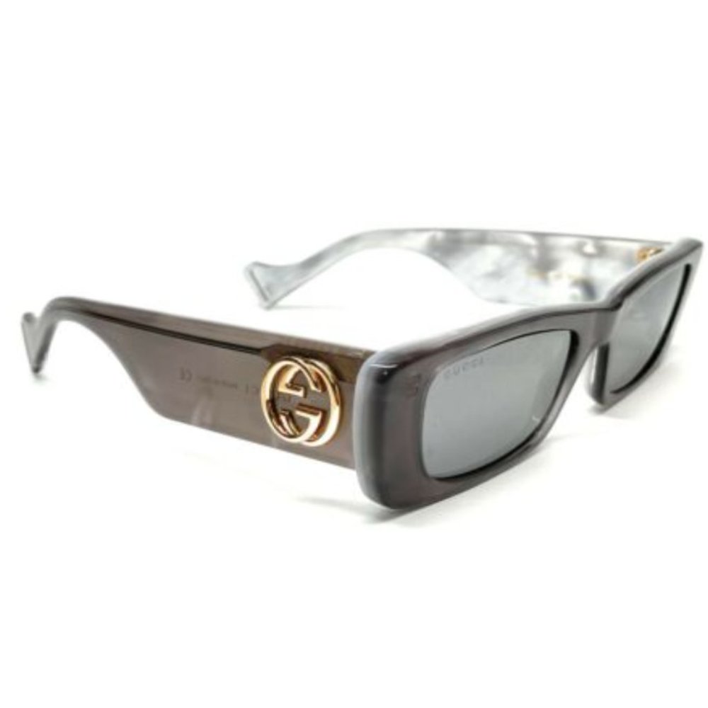 Gucci Women's Grey White and Silver Sunglasses! - Picture 3 of 3
